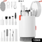 20-in-1 Keyboard Cleaner Kit – Electronic Cleaning Brush, Spray & Tools for Laptop, Phone, Camera & More